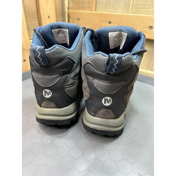 Merrell Mens Hiking Boots Castle Rock/Dark Denim Size 9.5M - Picture 4 of 7